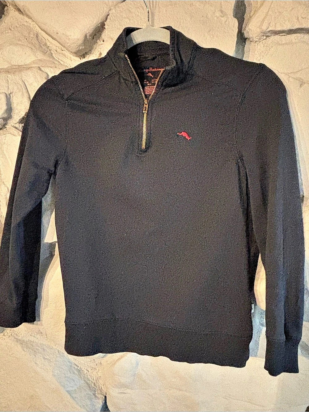 Tommy Bahama Boys Black Quarter-Zip Pullover XL